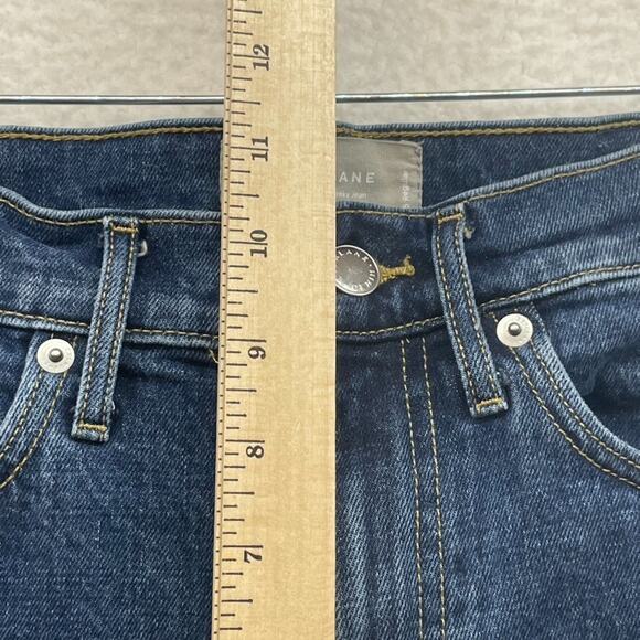 Everlane Jeans Womens 26 Blue Original Cheeky Straight Organic Cotton Mid Rise - Picture 11 of 13